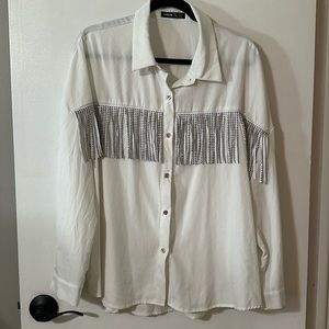 Shein Blouse with tassels